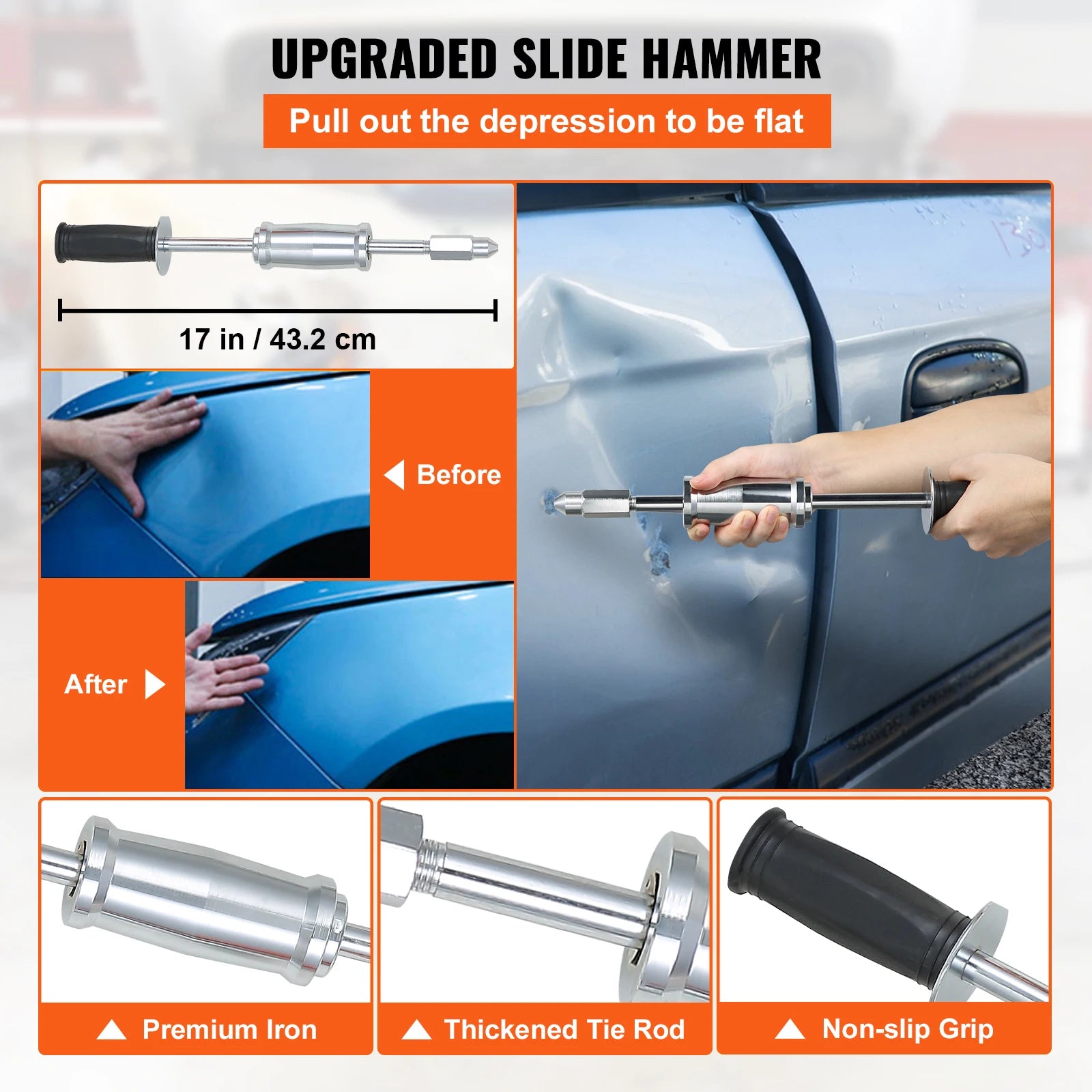 800VA Stud Welder Dent Puller Kit 1600A Auto Body Repair Tool