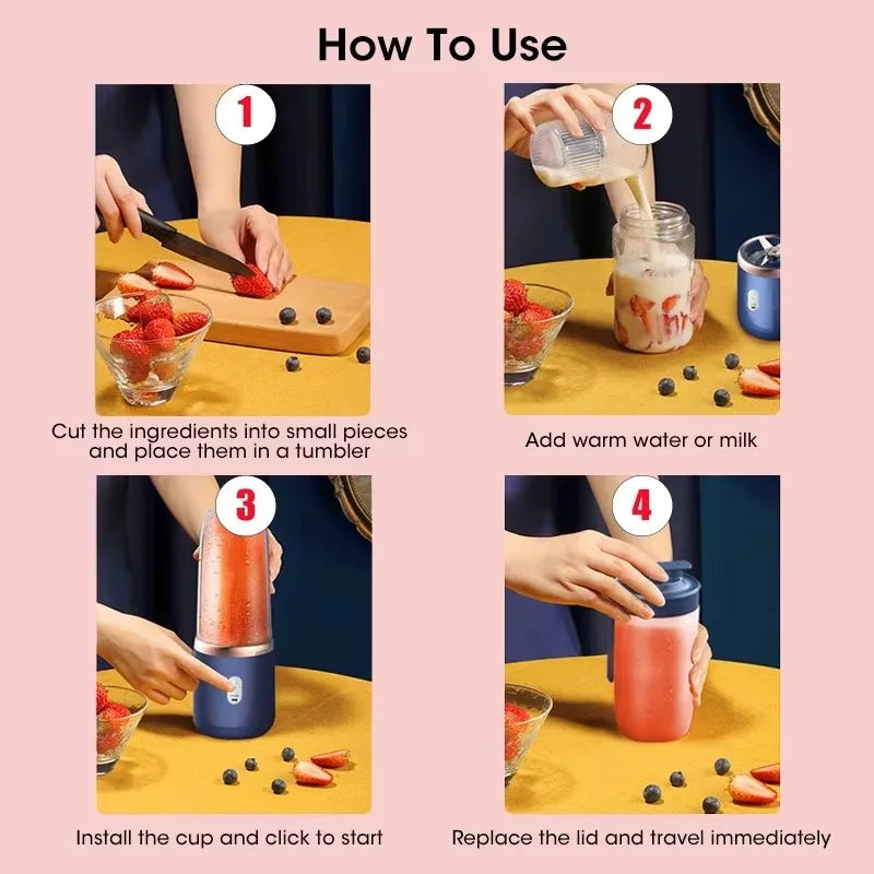 Portable USB Mini Blender Cup