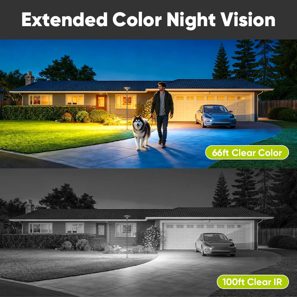 8MP 4K PoE Security Camera System with AI Detection
