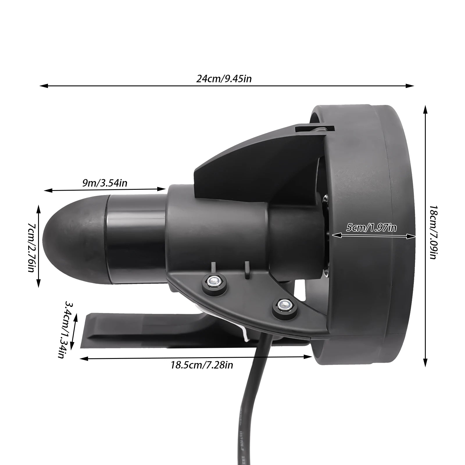 Underwater Electric Thruster for SUP Boards and Kayaks