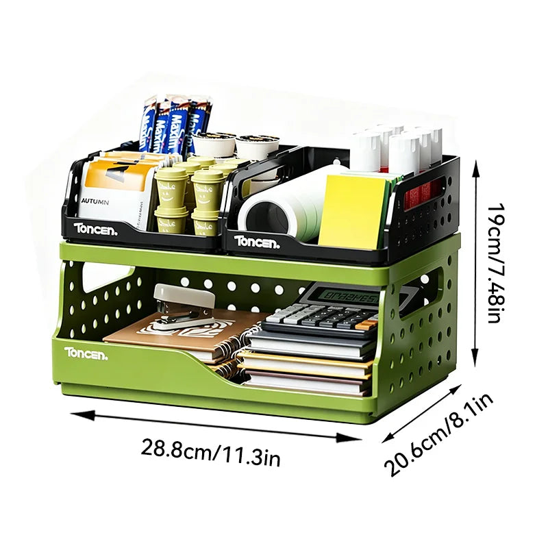 Organizer da scrivania impilabile