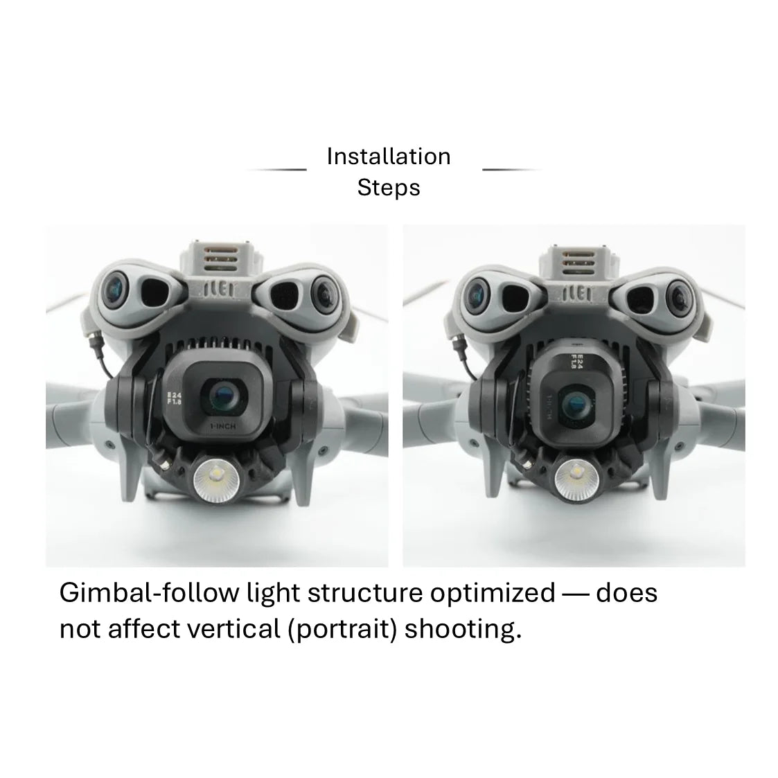 Svetlo na gimbal DJI Mini 5, 500 alebo 700 lm