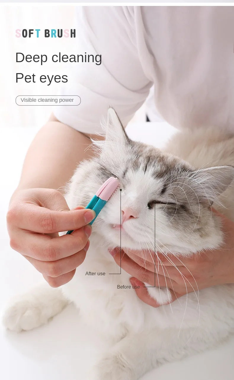 Strumenti di toelettatura per animali Pettine occhi gatto Penna per lacrime riga pulizia pennello per piccoli gatti cani