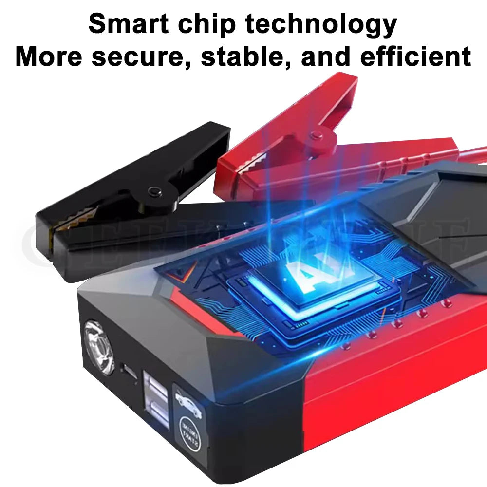 GKFLY Portable Car Jump Starter 18000mAh Power Bank Car Booster Charger 12V Starting Device Petrol Diesel Car Emergency Booster