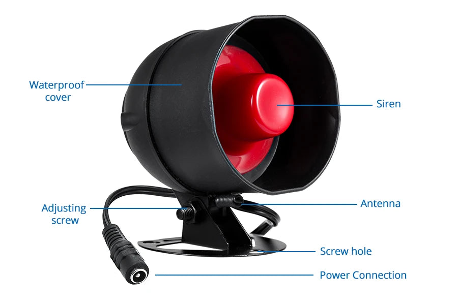 Wireless Home Security Alarm System Kit with Siren, Sensors and Remote