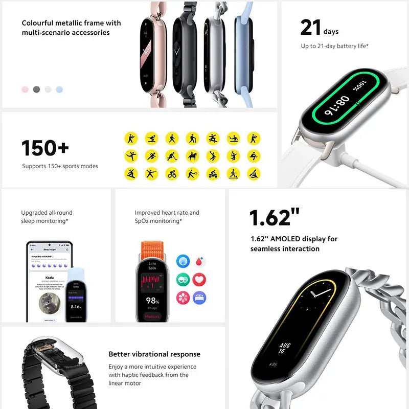 Xiaomi Mi Band 9 Smart Bracelet with AMOLED Display