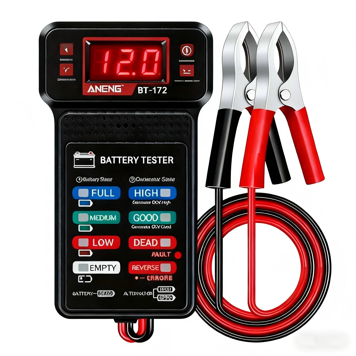 Smart Car Battery Tester, Suitable for Home Self-Checking/Repair Shops, One-Click Diagnosis of Life Span and Capacity, Quick Fault Identification, Intuitive Data Display, Compatible with Multiple Car Models, a Tester That Can