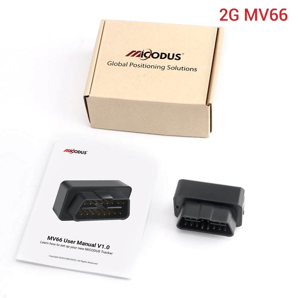 Mini OBD GPS MiCODUS MV66 Car Tracker No Monthly Fee Realtime Car Tracking Device Shake Alert Geofence Free APP