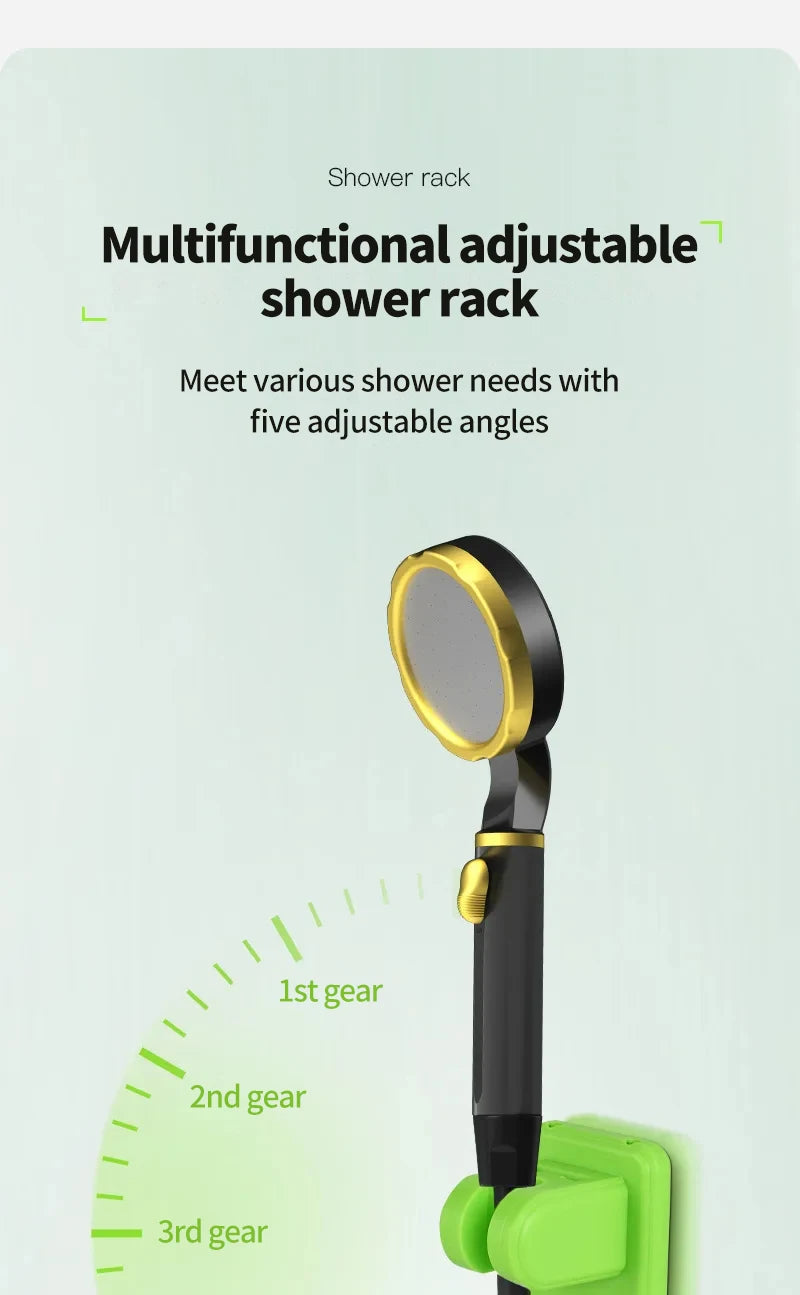 Portable Camping Shower Pump Kit with Digital Display and 6000mAh Battery