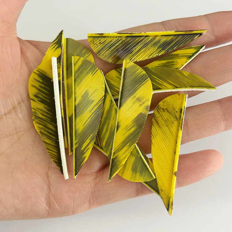 50 Plumillas de pluma de pavo de alas derechas — 2 pulgadas