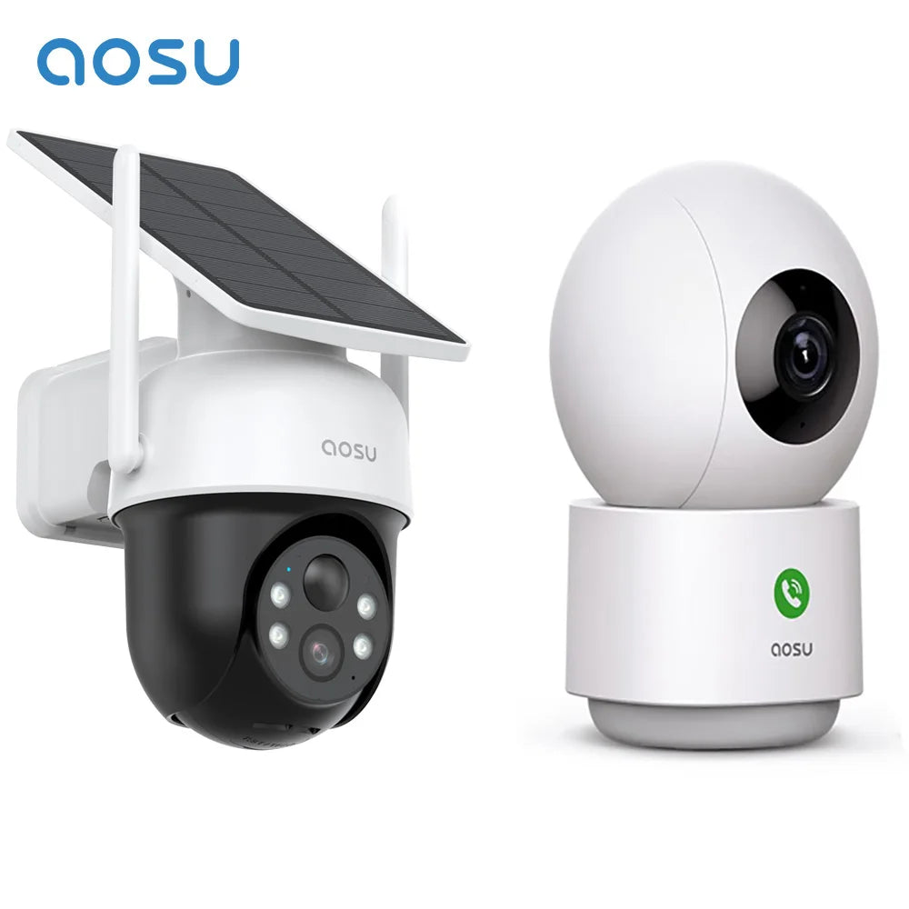 3MP Solar Security Camera and Baby Monitor with Two-Way Audio