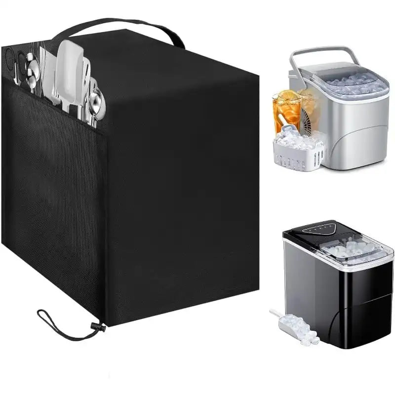 Countertop Ice Maker Cover with Pocket, 33 × 23 × 33 cm