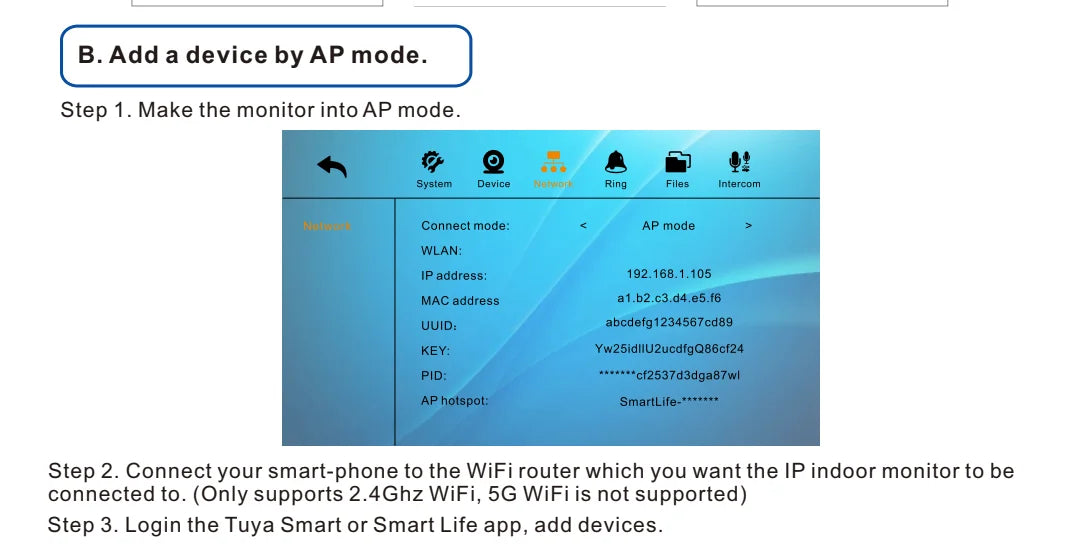 Smart Video Intercom 7" 1080P Screen