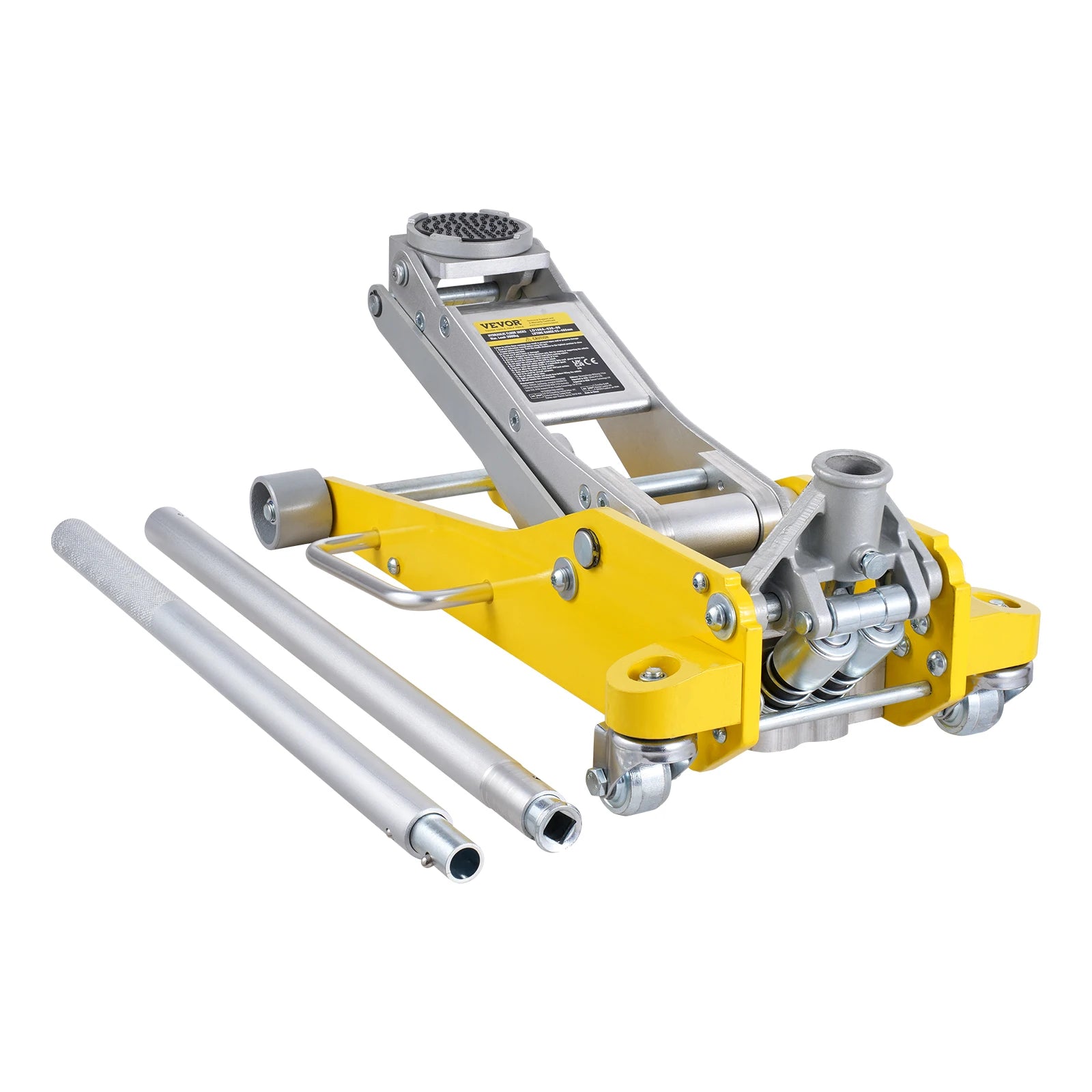 3 Ton Lage Profiel Aluminium Krik met Dubbele Pomp Hefmechanisme