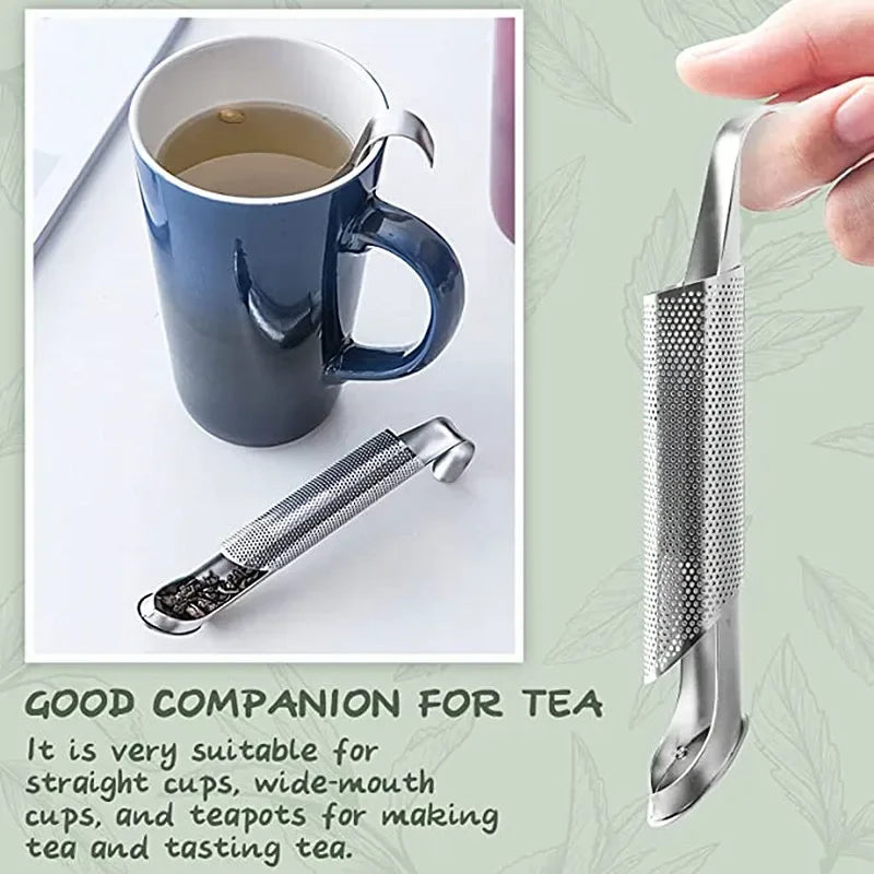 Stainless-Steel Tube Tea Infuser and Brush Options