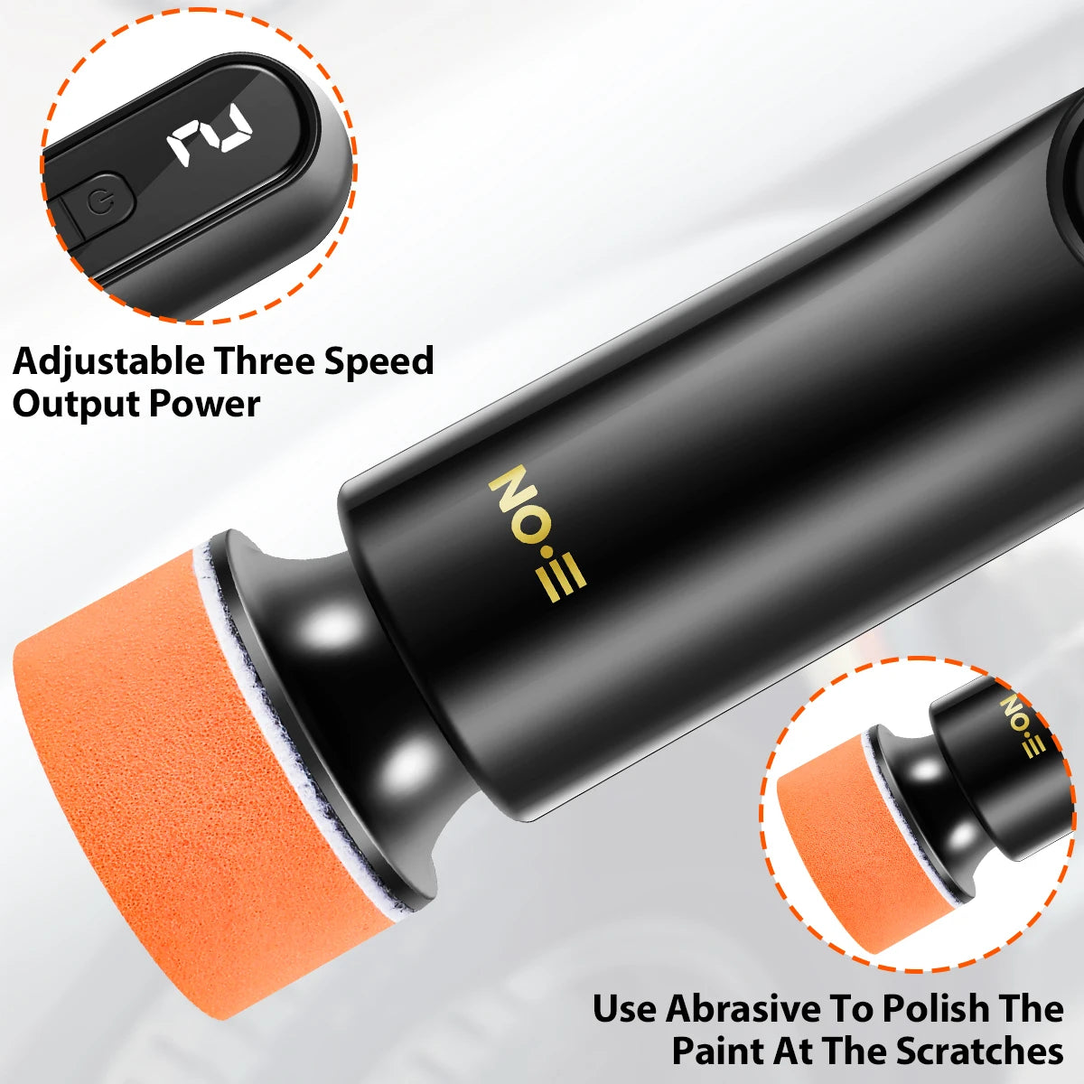 Cordless Car Polisher or Separate Abrasive Pack