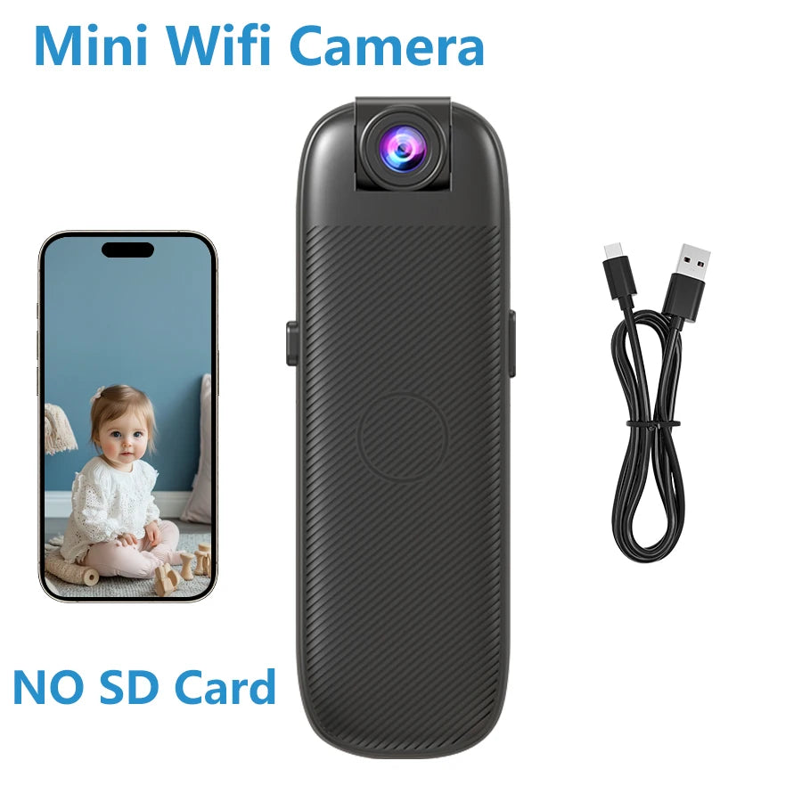 Mini WiFi Security Camera 1080P with Night Vision & Alerts