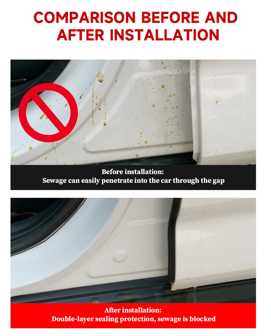 Car Door Seal Strip Double-Layer Weatherstripping