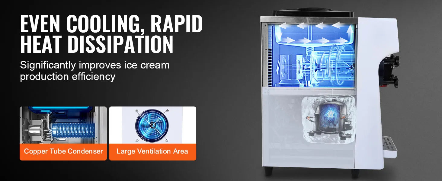 Macchina per gelato soft serve commerciale con controllo a schermo touch
