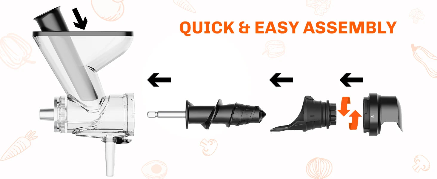 Masticating Juicer Attachment for KitchenAid Stand Mixer