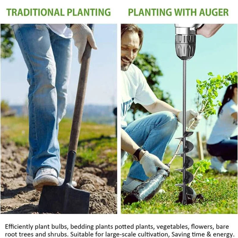 Garden Planting Auger Drill Bit, 6 Size Options