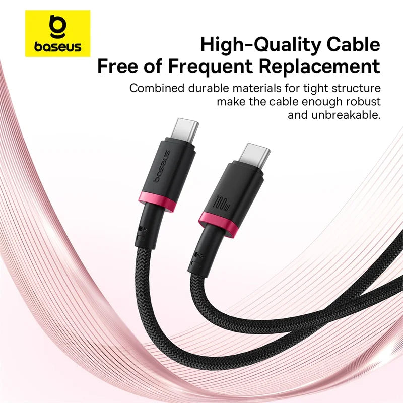 Baseus Dura USB-C na USB-C kabel, do 100 W