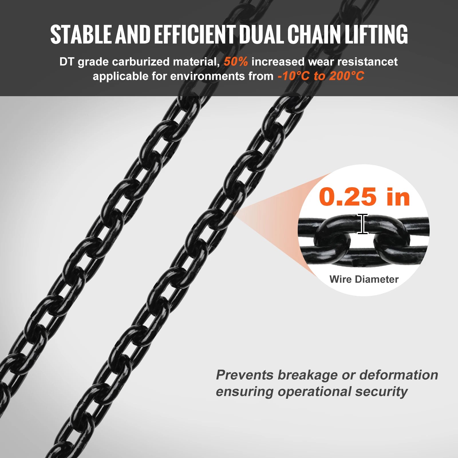 2200 lbs Electric Chain Hoist with 10 ft Lift & Wired Remote