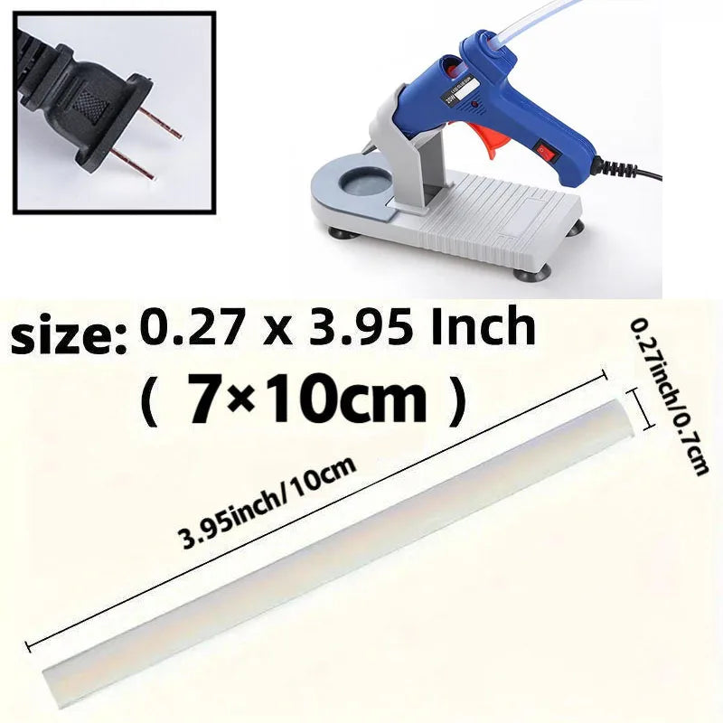 100mm Hot-Glue Sticks and Gun/Base Options