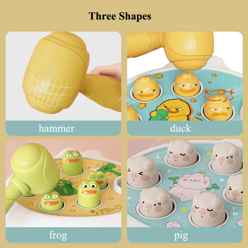 Duck/Frog/Pig Baby Montessori Animal Hammer Toy 🐤