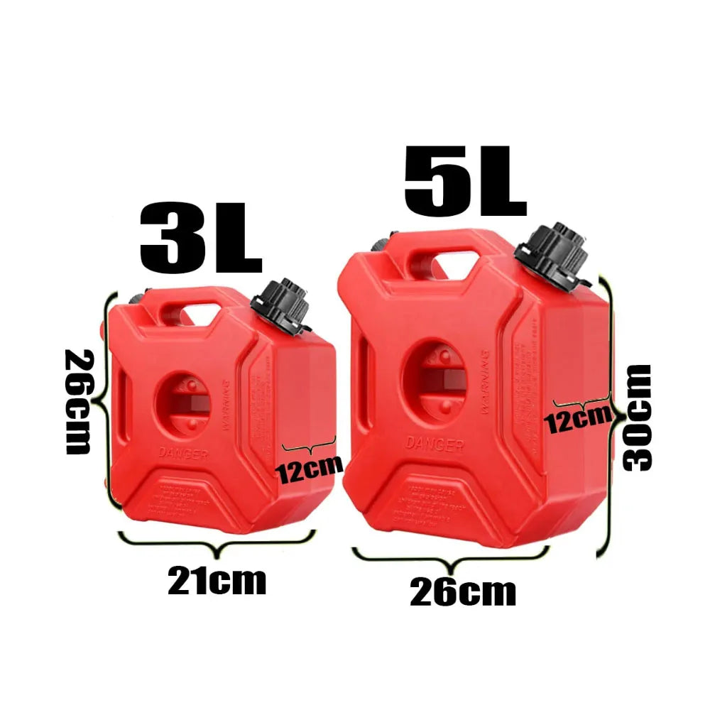 3/5L Child Lock Mororcycle Accessories Fuel Tank Petrol Cans Barrels Can Gas Spare Container Anti-static Jerry Can Fuel Tank