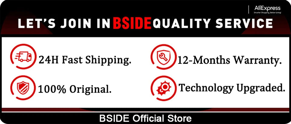 BSIDE Lux Meter Digital Illuminometer 0~200,000lux LCD Pocket Light Meter Lux/FC Measure Tester Sensor Photometer Luxmeter