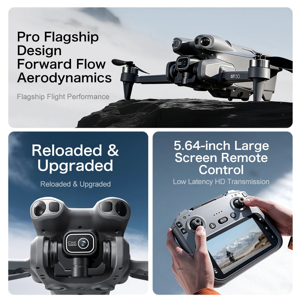Lenovo GT50 8K Drone with 360° Obstacle Avoidance & 3KM Range