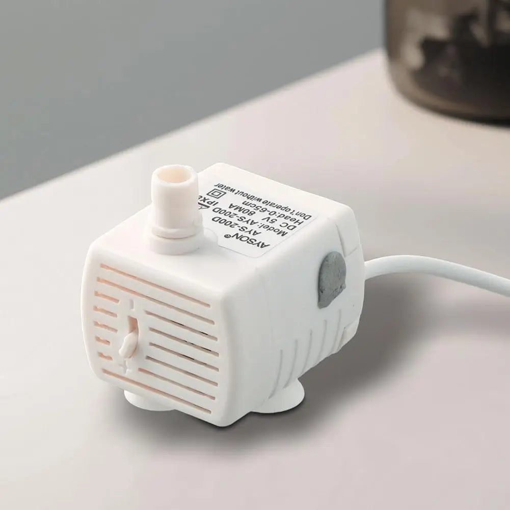 Ανταλλακτικό μοτέρ αντλίας νερού 2W 5V για συντριβάνι νερού κατοικιδίων γάτας, αθόρυβη αντλία κυκλοφορίας, αξεσουάρ