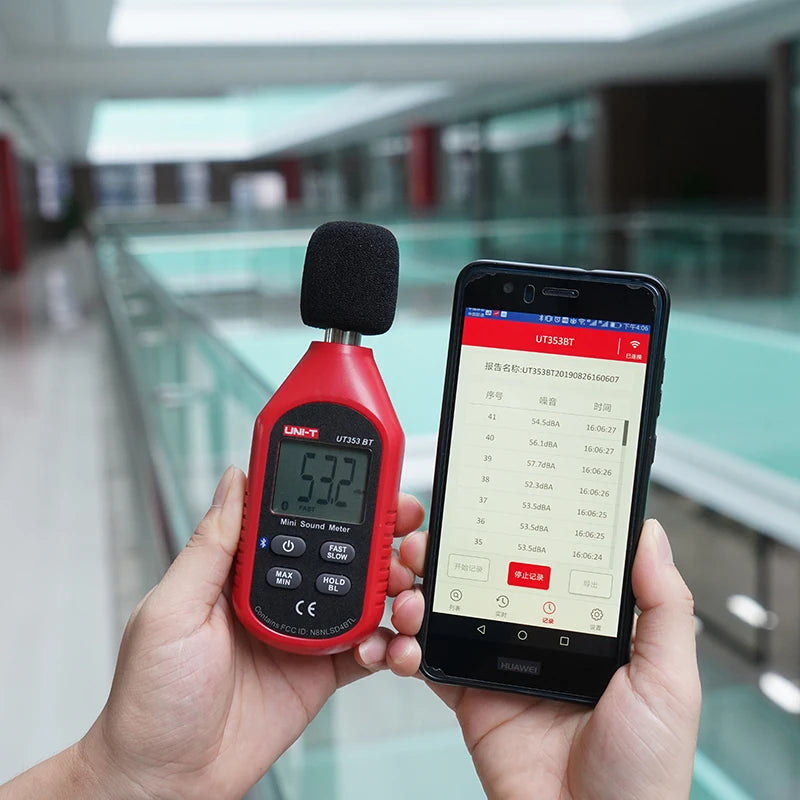 Sonomètre UNI-T UT353 UT353BT, niveau sonore de 30 à 130 dB, décibelmètre, détecteur de son numérique