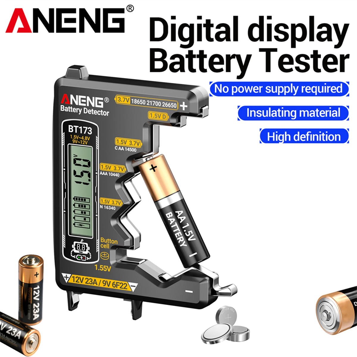 Digitálny tester batérií ANENG BT173