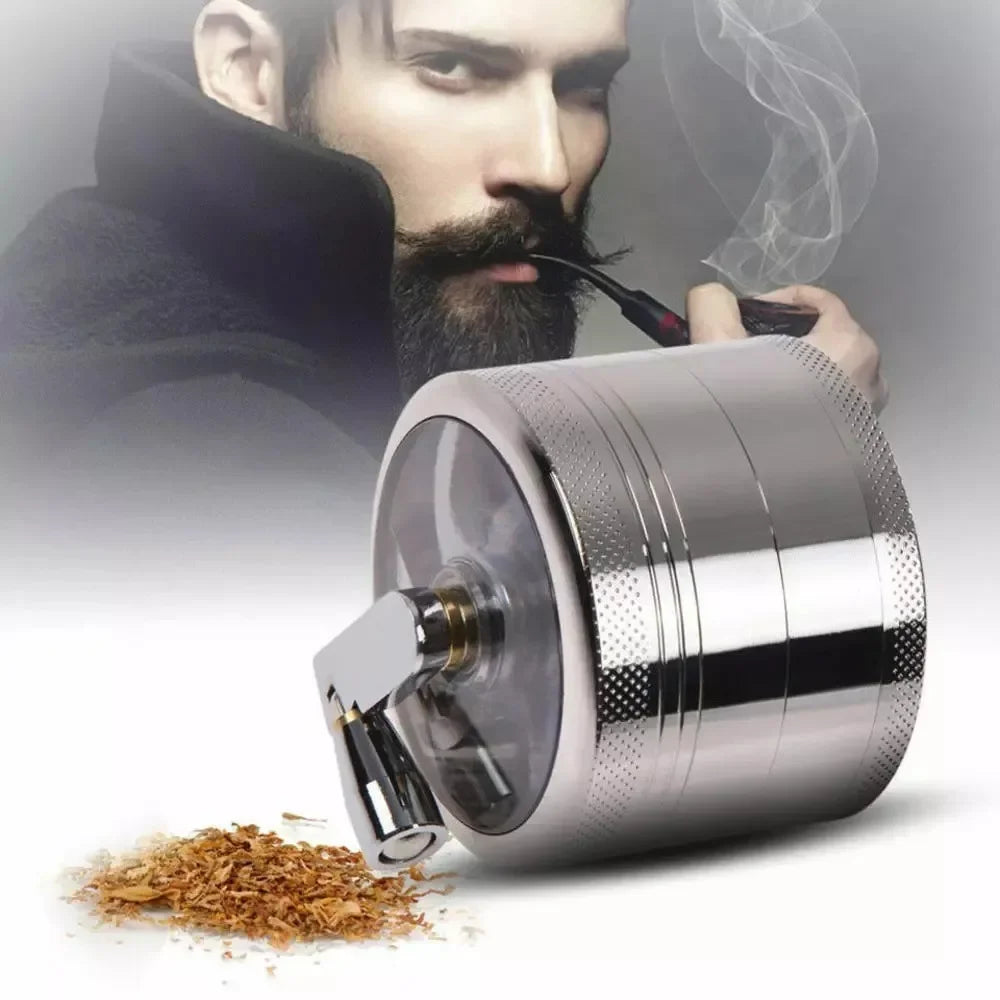 Manual Metal Spice Grinder, Black or Silver