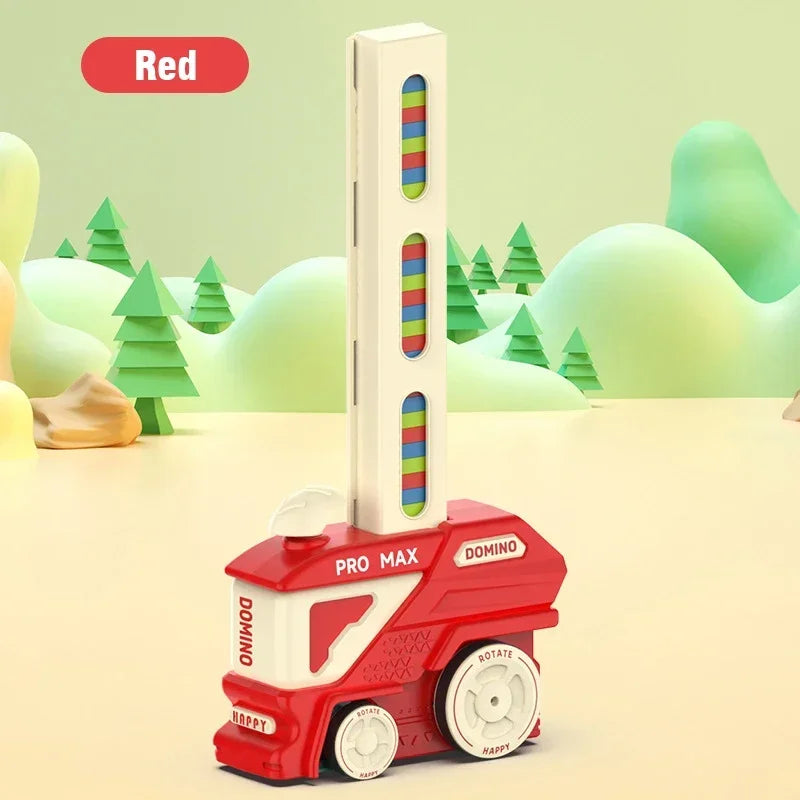 Automatický vláček na pokládání domino s 60 domino