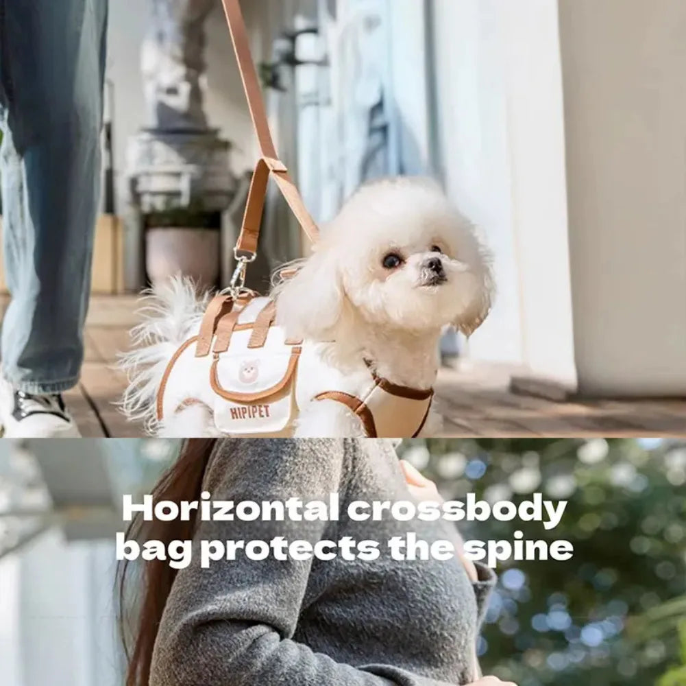 Pet Carrying Support Harness with Shoulder Strap