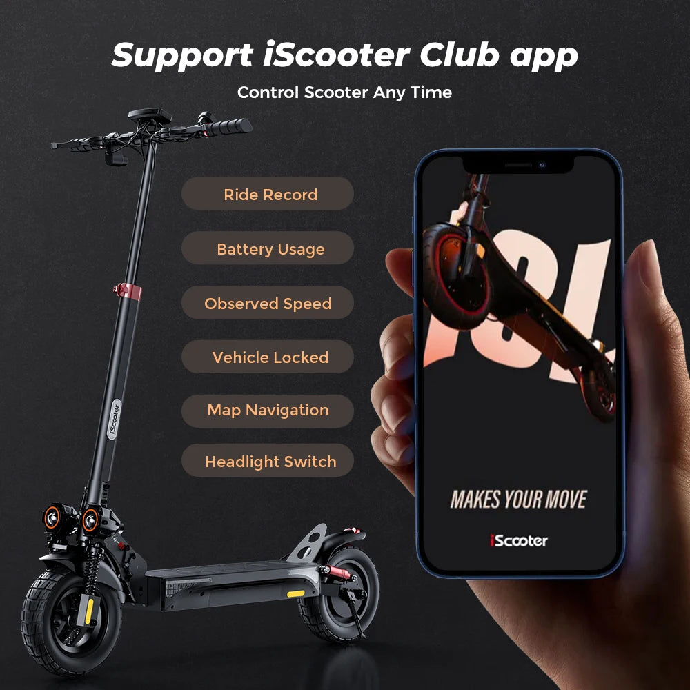 iScooter iX4 Electric Scooter 800W Off‑Road Power