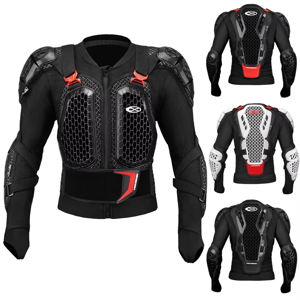CE Certified Motocross Armor Jacket Set with Chest & Back Protection
