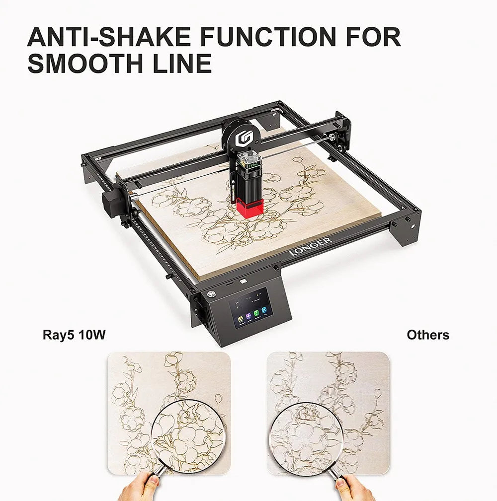 LONGER RAY5 10W Laser Engraver with Precision 0.06mm Spot