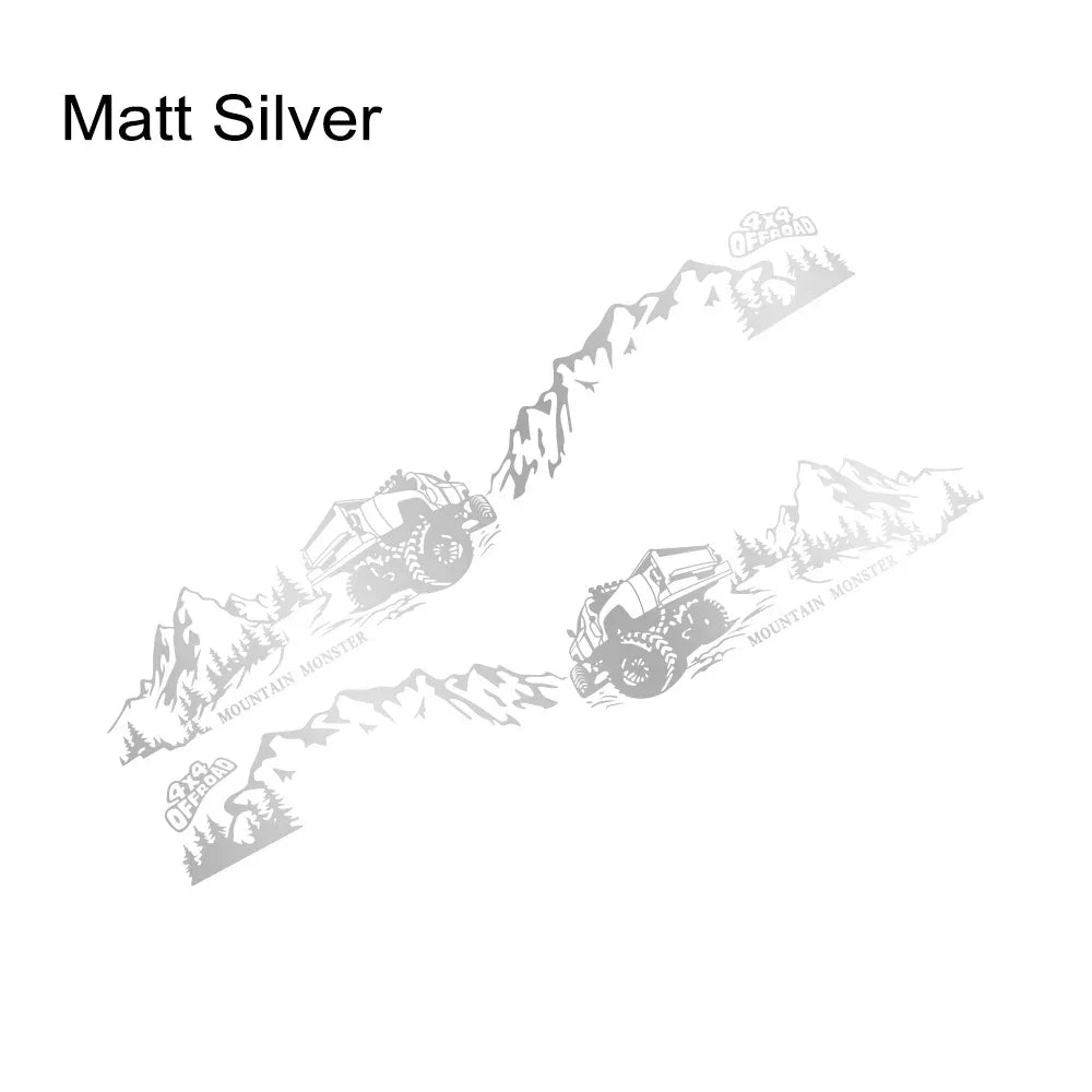 Car Sticker 4X4 Off Road Mountain Decal For Ford F150 Toyota Hilux Isuzu Dmax Dodge RAM Chevrolet Silverado Auto Accessories