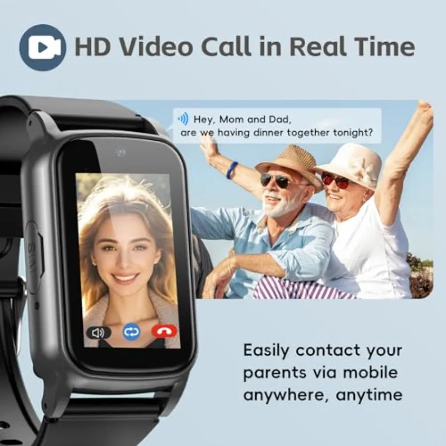 Smart Watch for Seniors with Fall Detection, GPS and SOS
