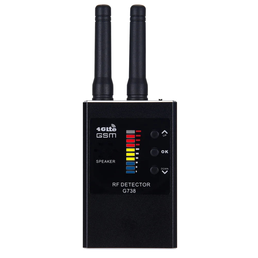 Portable G638 Professional Anti Spy Wireless RF Signal Detector, Hidden Camera Scanner, GPS Tracker, GSM Bug Finders