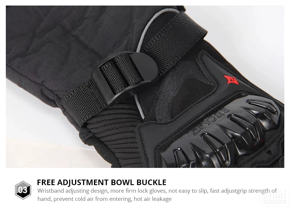 Winter Warm Motorcycle Gloves for Outdoor Riding
