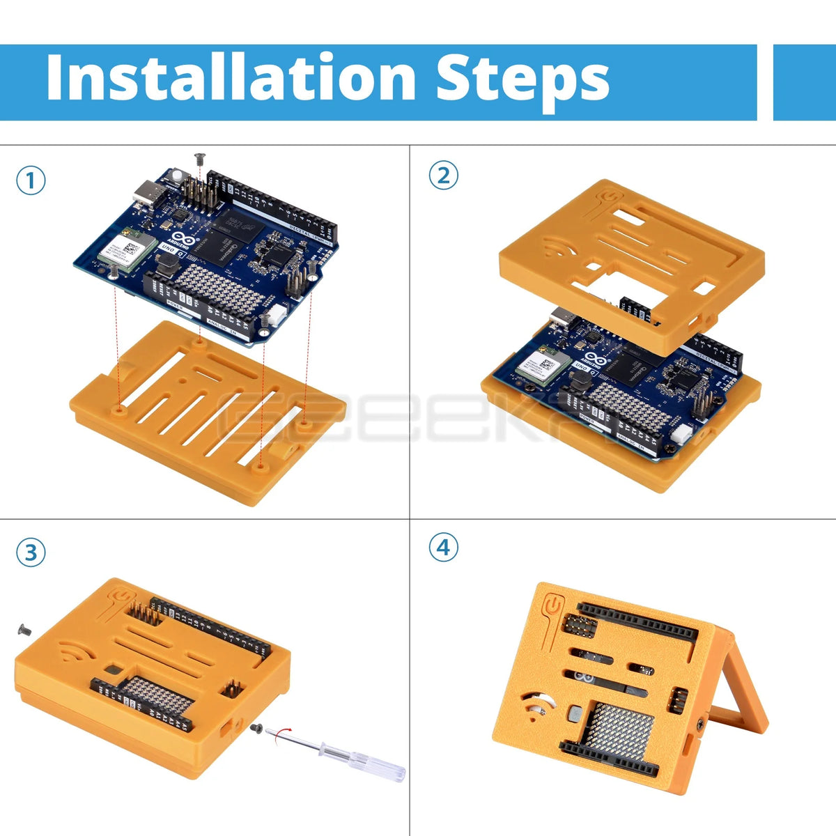 3D-Printed Case for Arduino UNO Q