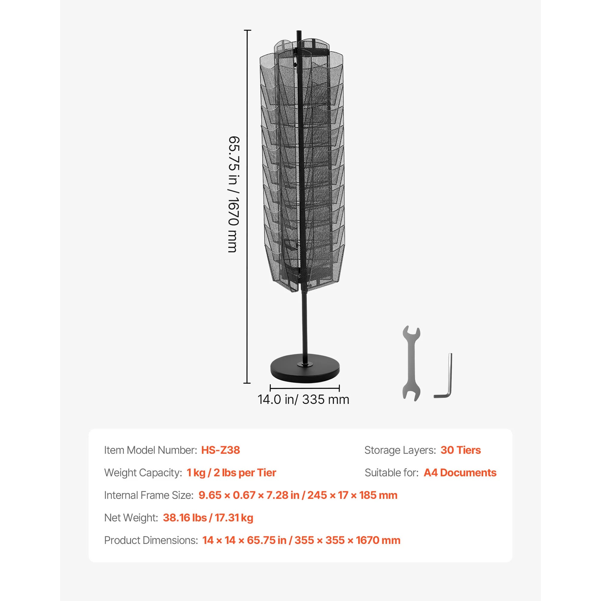 SucceBuy Brochure Display Rack Magazine Literature Display Stand Movable Floor Standing Magazine Rack Newspaper Catalog Holders