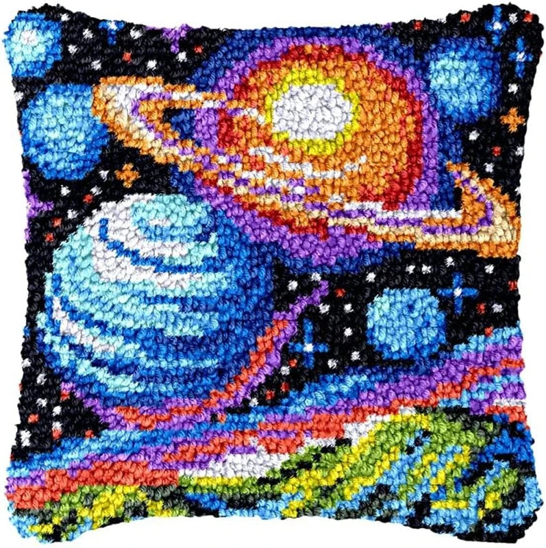 Καλούπι Κεντήματος Κουτιού 43 × 43 cm Latch Hook Cushion Craft Kit
