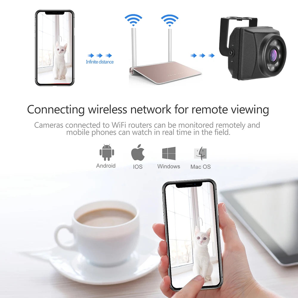 8MP WiFi IP Security Camera with Motion Detection and IP66
