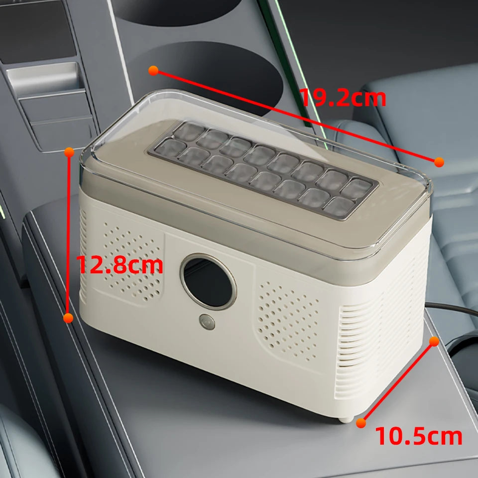 Portable Car Ice Maker Dual Use for Car & Home Perfect for Outdoor Camping Dormitory and Family Use Ice Ready in 15 Minutes 
